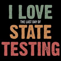 I Love State Testing Funny State Testing Day Staar Test Day Mousepad