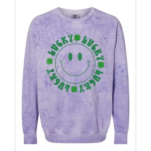 Irish Lucky Shamrock Green Clover St Patrick's Day Patricks Colorblast Crewneck Sweatshirt