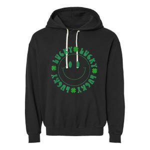 Irish Lucky Shamrock Green Clover St Patrick's Day Patricks Garment-Dyed Fleece Hoodie