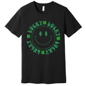 Irish Lucky Shamrock Green Clover St Patrick's Day Patricks Premium T-Shirt