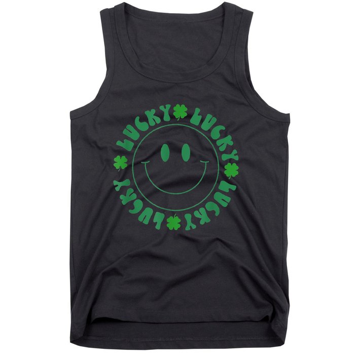 Irish Lucky Shamrock Green Clover St Patrick's Day Patricks Tank Top