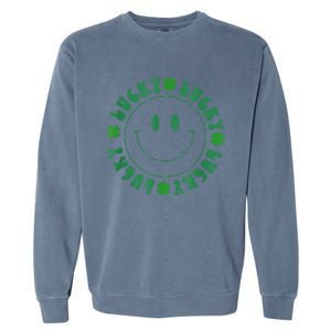 Irish Lucky Shamrock Green Clover St Patrick's Day Patricks Garment-Dyed Sweatshirt