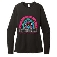 I Love Someone Rare Zebra Rainbow Rare Disease Awareness Womens CVC Long Sleeve Shirt