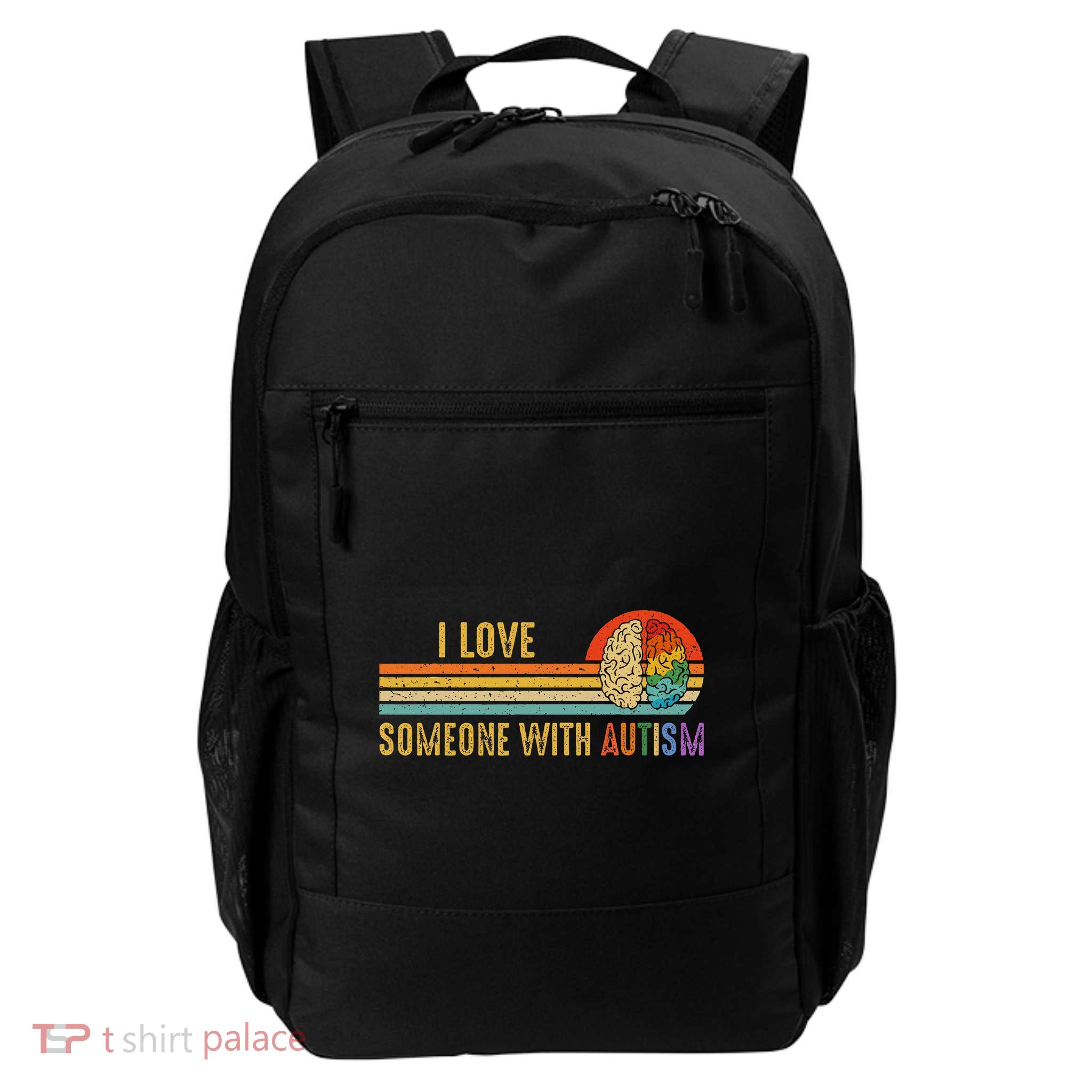 I Love Someone With Autism Neurodiversity April Backpack