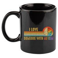I Love Someone With Autism Neurodiversity April 11oz C Handle Ceramic Mug