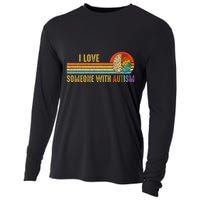 I Love Someone With Autism Neurodiversity April Cooling Performance Long Sleeve Crew