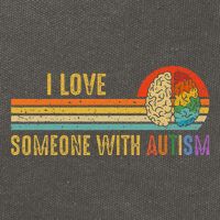 I Love Someone With Autism Neurodiversity April Cotton Canvas Backpack