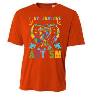 I Love Someone With Autism Awareness Gift Cooling Performance Crew T-Shirt