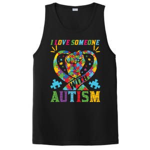 I Love Someone With Autism Awareness Gift PosiCharge Competitor Tank