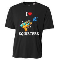 I Love Squirters Funny Cooling Performance Crew T-Shirt