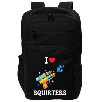 I Love Squirters Funny Impact Tech Backpack