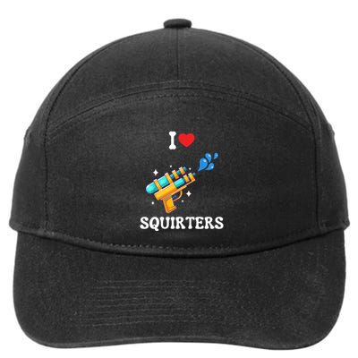I Love Squirters Funny 7-Panel Snapback Hat