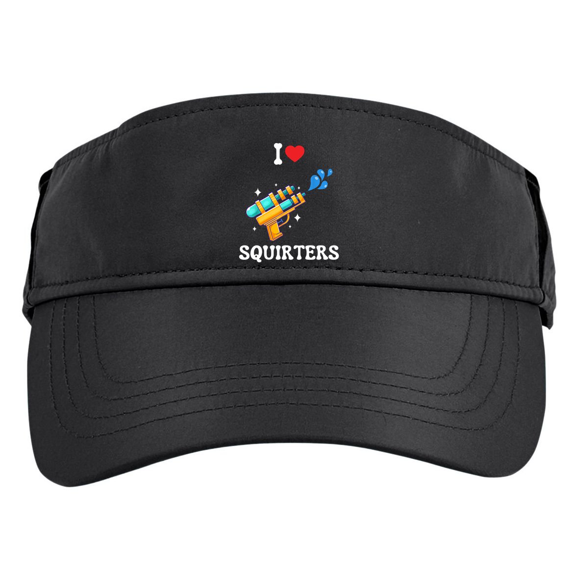 I Love Squirters Funny Adult Drive Performance Visor