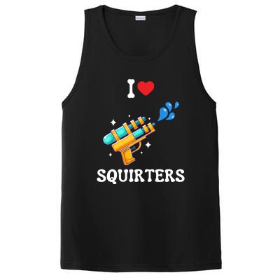 I Love Squirters Funny PosiCharge Competitor Tank