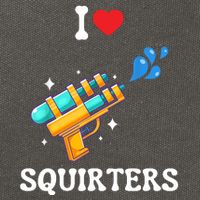 I Love Squirters Funny Cotton Canvas Backpack