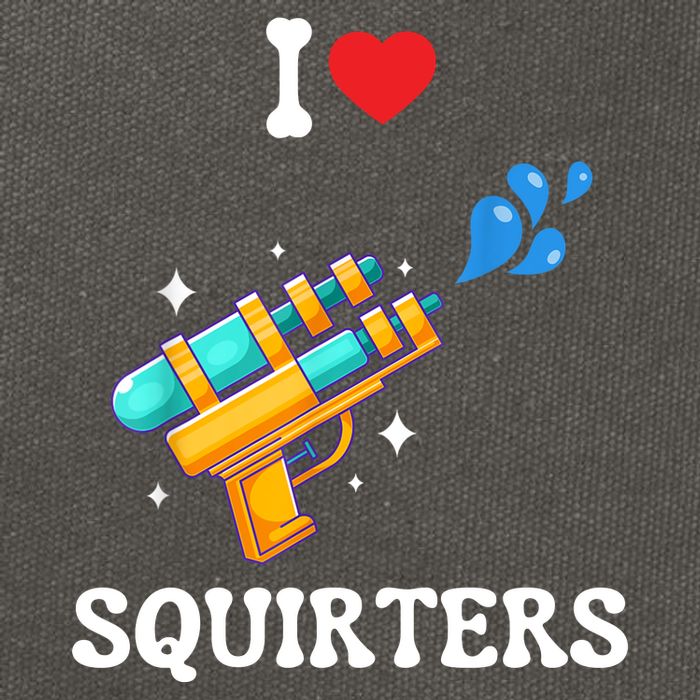I Love Squirters Funny Cotton Canvas Backpack