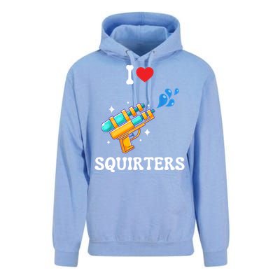 I Love Squirters Funny Unisex Surf Hoodie