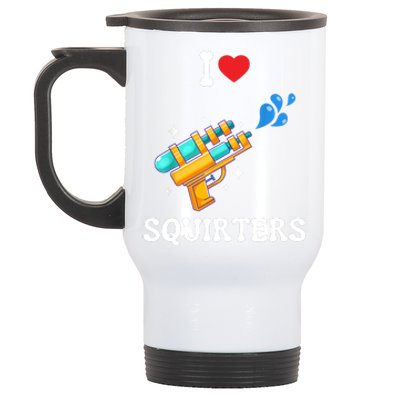 I Love Squirters Funny Stainless Steel Travel Mug