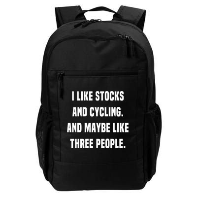 I Like Stocks And Cycling Funny Day Trader Stock Market Gift Backpack