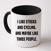 I Like Stocks And Cycling Funny Day Trader Stock Market Gift Mug