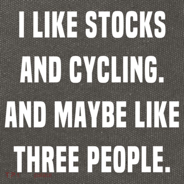 I Like Stocks And Cycling Funny Day Trader Stock Market Gift Cotton Canvas Backpack