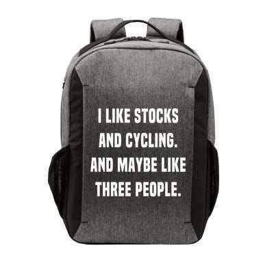 I Like Stocks And Cycling Funny Day Trader Stock Market Gift Vector Backpack