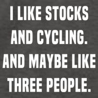I Like Stocks And Cycling Funny Day Trader Stock Market Gift Vector Backpack