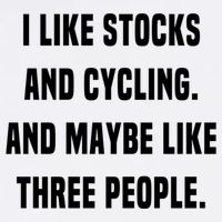 I Like Stocks And Cycling Funny Day Trader Stock Market Gift Garment-Dyed Sweatshirt