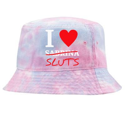 I Love Sabrinasluts Apparel Tie-Dyed Bucket Hat