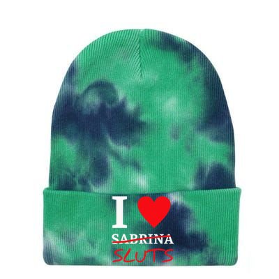 I Love Sabrinasluts Apparel Tie Dye 12in Knit Beanie