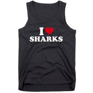 I Love Sharks Tank Top