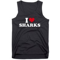 I Love Sharks Tank Top