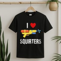 I Love Squirters Funny I Heart Squirters Water Gun T-Shirt