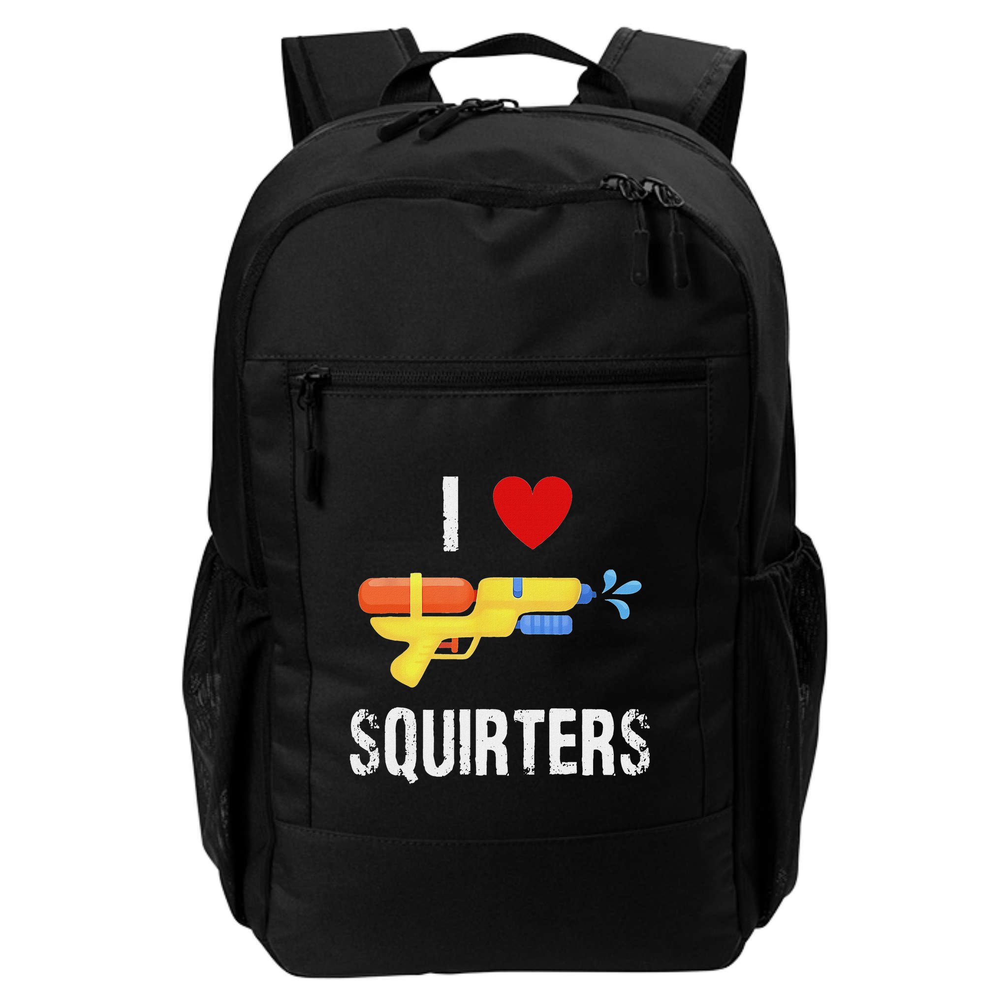 I Love Squirters Funny I Heart Squirters Water Gun Backpack