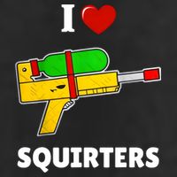 I Love Squirters Heart Design I Love Squirters 7 Panel Mesh Trucker Snapback Hat