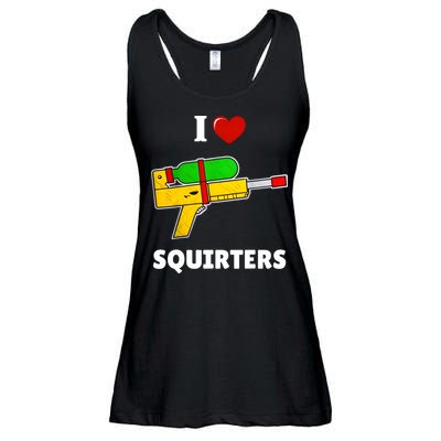 I Love Squirters Heart Design I Love Squirters Ladies Essential Flowy Tank