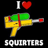 I Love Squirters Heart Design I Love Squirters 16 in Basic Backpack