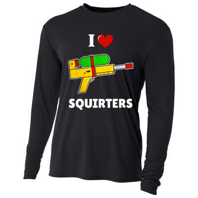 I Love Squirters Heart Design I Love Squirters Cooling Performance Long Sleeve Crew