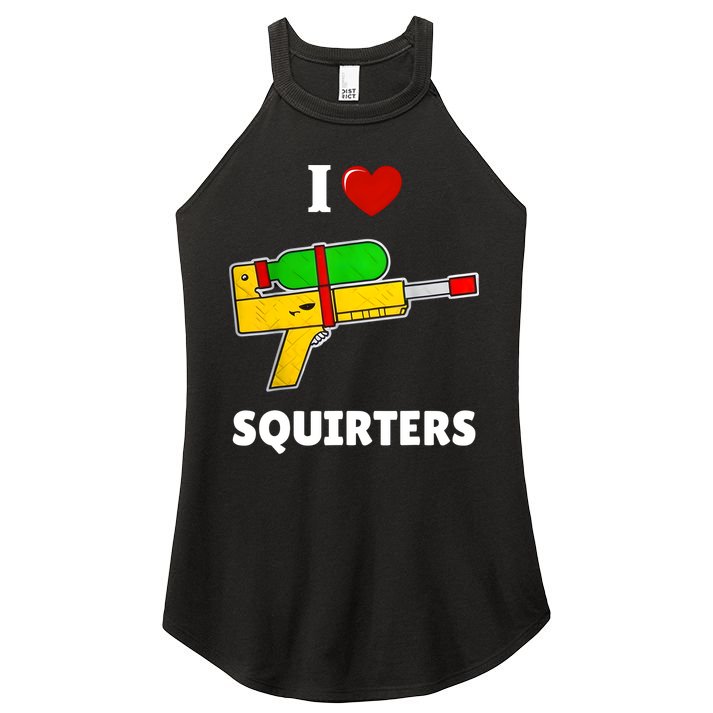 I Love Squirters Heart Design I Love Squirters Women's Perfect Tri Rocker Tank