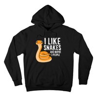 I Like Snakes And Maybe 3 People Snake Reptile Lover Cool Gift Hoodie