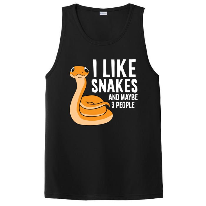 I Like Snakes And Maybe 3 People Snake Reptile Lover Cool Gift PosiCharge Competitor Tank