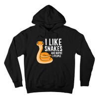 I Like Snakes And Maybe 3 People Snake Reptile Lover Cool Gift Tall Hoodie