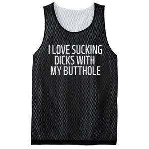 I Love Sucking Dicks With My Butthole Funny Saying Mesh Reversible Basketball Jersey Tank