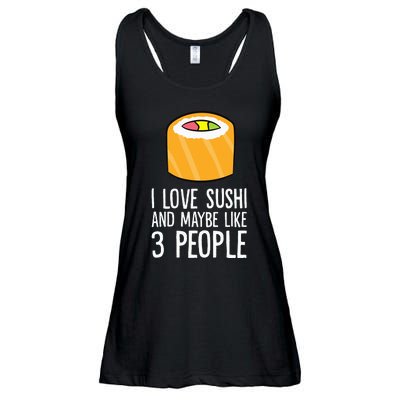 I Love Sushis And Maybe Like 3 People Japanese  Ladies Essential Flowy Tank