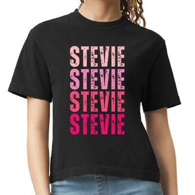 I Love Stevie First Name Funny Stevie Comfort Colors Boxy T-Shirt
