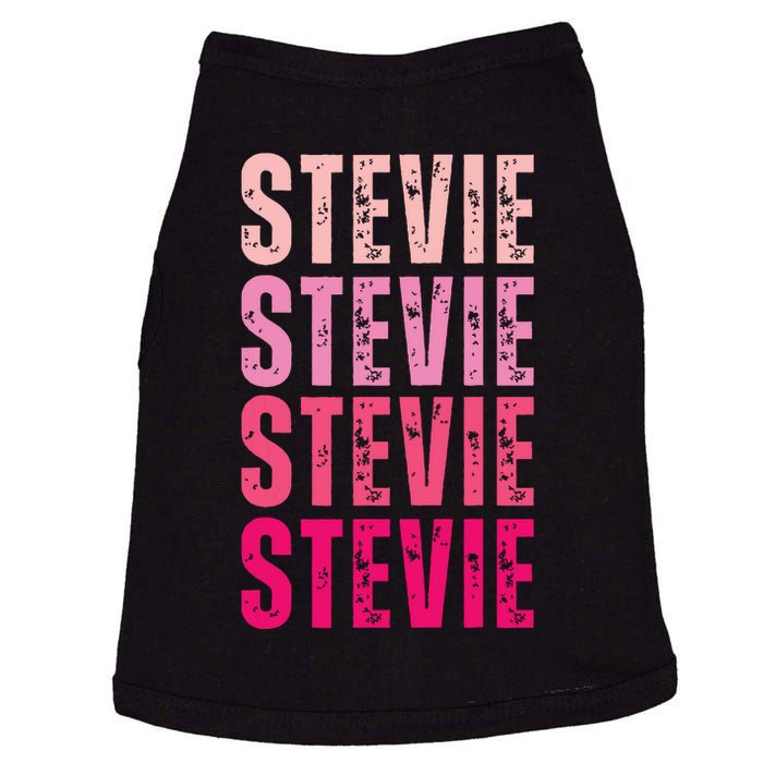 I Love Stevie First Name Funny Stevie Doggie Tank