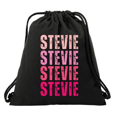 I Love Stevie First Name Funny Stevie Drawstring Bag