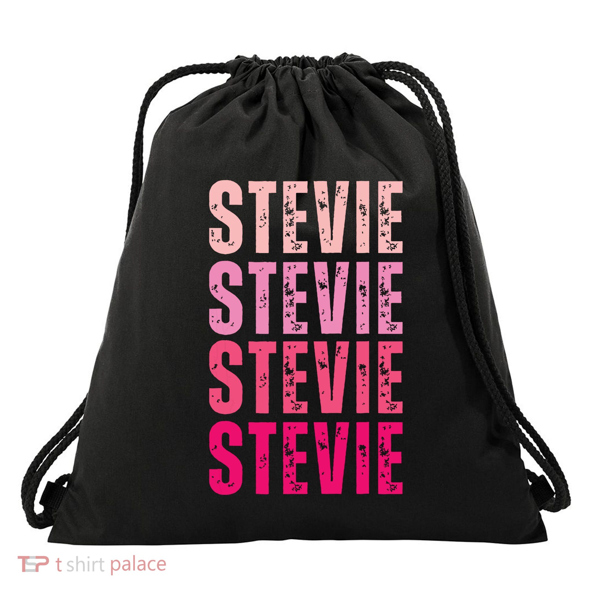 I Love Stevie First Name Funny Stevie Drawstring Bag