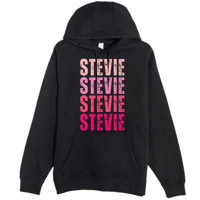 I Love Stevie First Name Funny Stevie Premium Pullover Hoodie