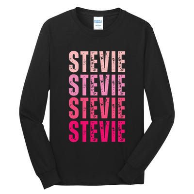 I Love Stevie First Name Funny Stevie Tall Long Sleeve T-Shirt